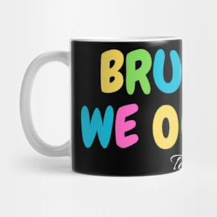 Bye Bruh We Out End Of School Retro Rainbow Sunglasses Boys T-Shirt Mug